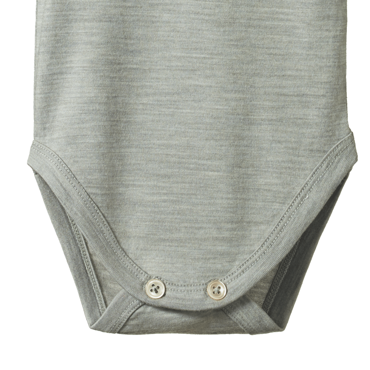 Nature Baby Merino Wool Singlet Bodysuit - Grey Marl