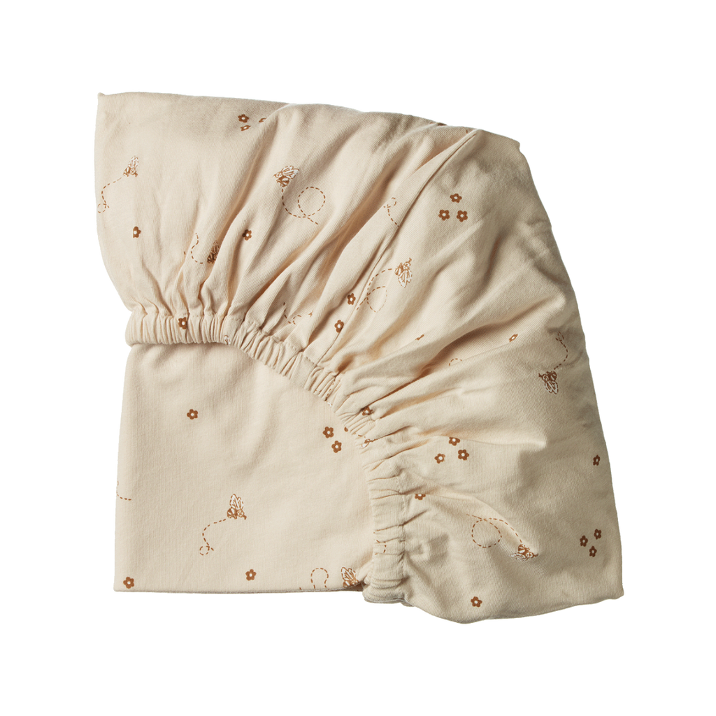 Fitted Sheet Jersey - Bumble Bee Print