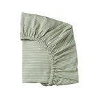 Fitted Sheet Jersey - Nettle Pinstripe