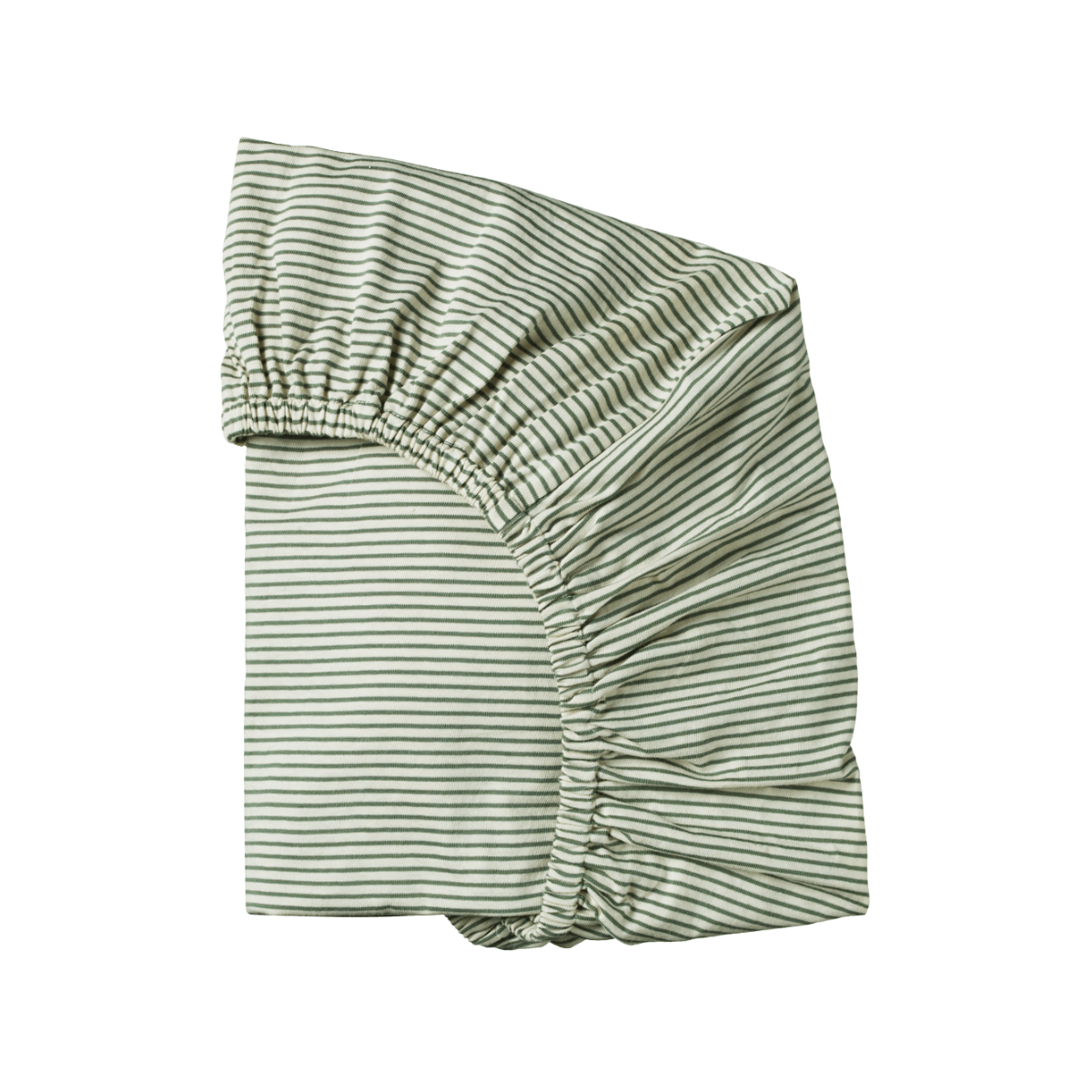 Fitted Sheet Jersey - Nettle Pinstripe