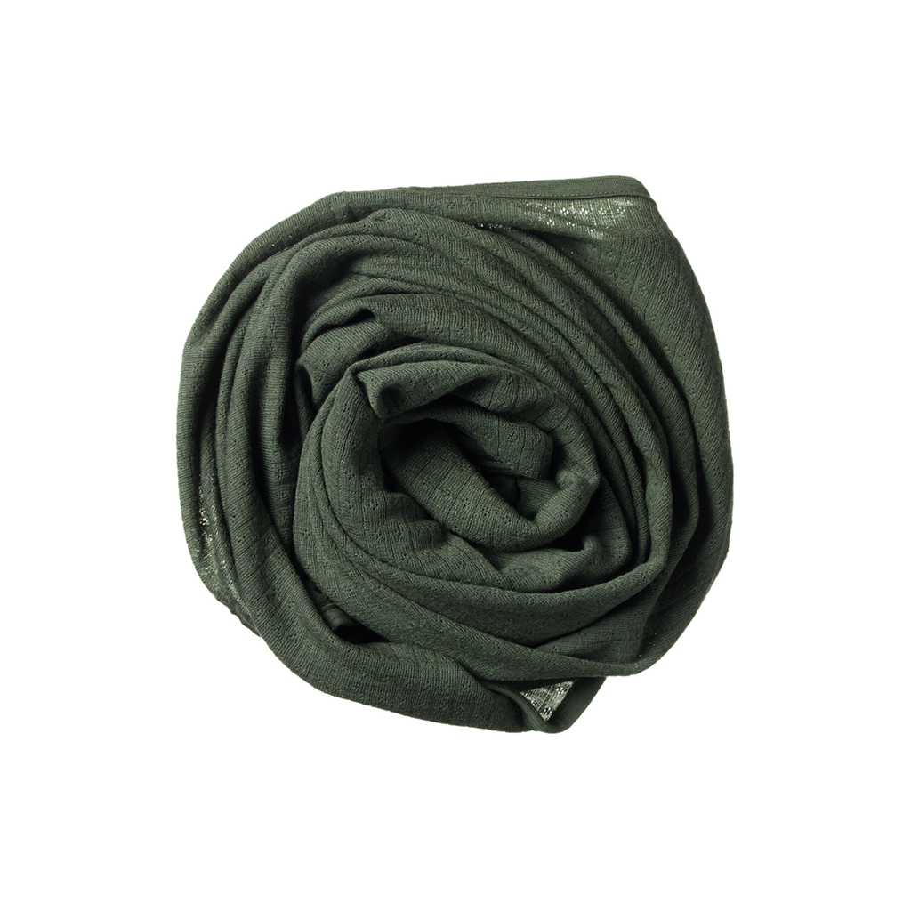 Merino Wrap Pointelle - Thyme