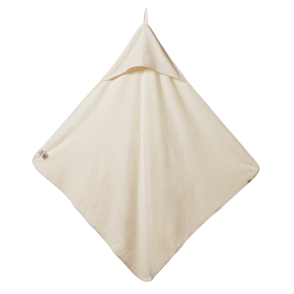 Org Cotton Hooded Towel - Natural
