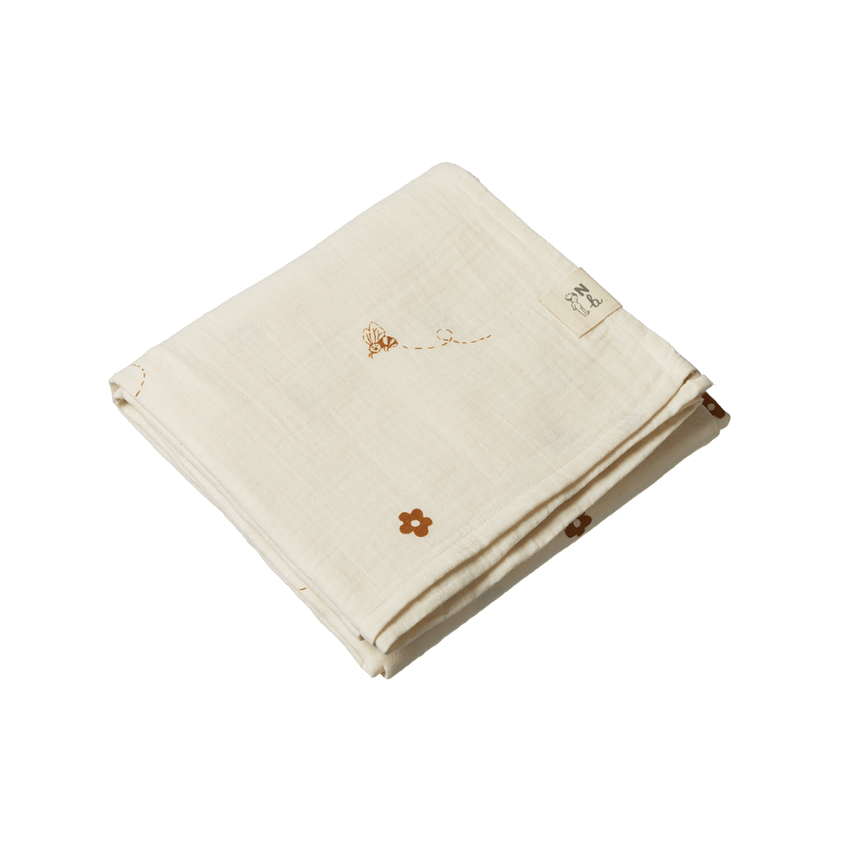 Muslin Wrap - Bumble Bee Print Muslin