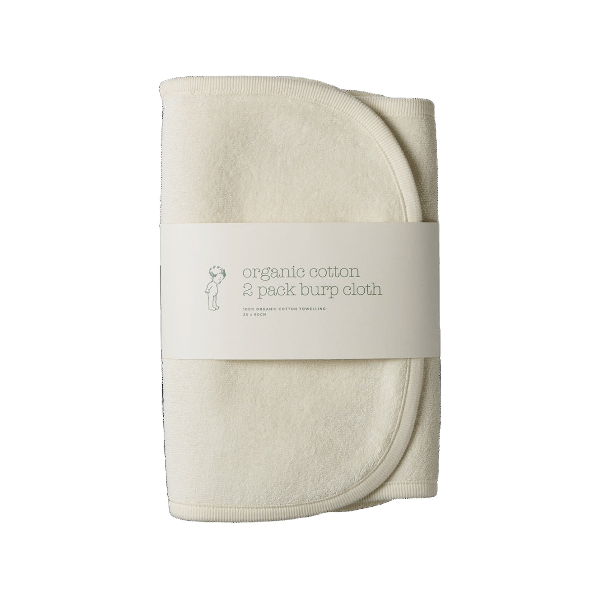 Burp Cloth 2 Pack - Natural