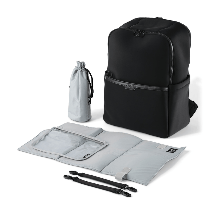 OiOi Nappy Backpack Multitasker - Black Neoprene