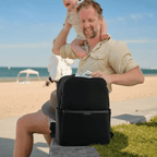 Nappy Backpack Multitasker - Black Neoprene