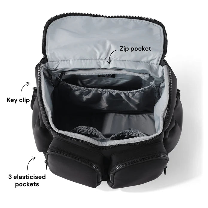 OiOi Nappy Backpack - Black Neo
