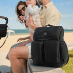 Nappy Backpack - Black Neo