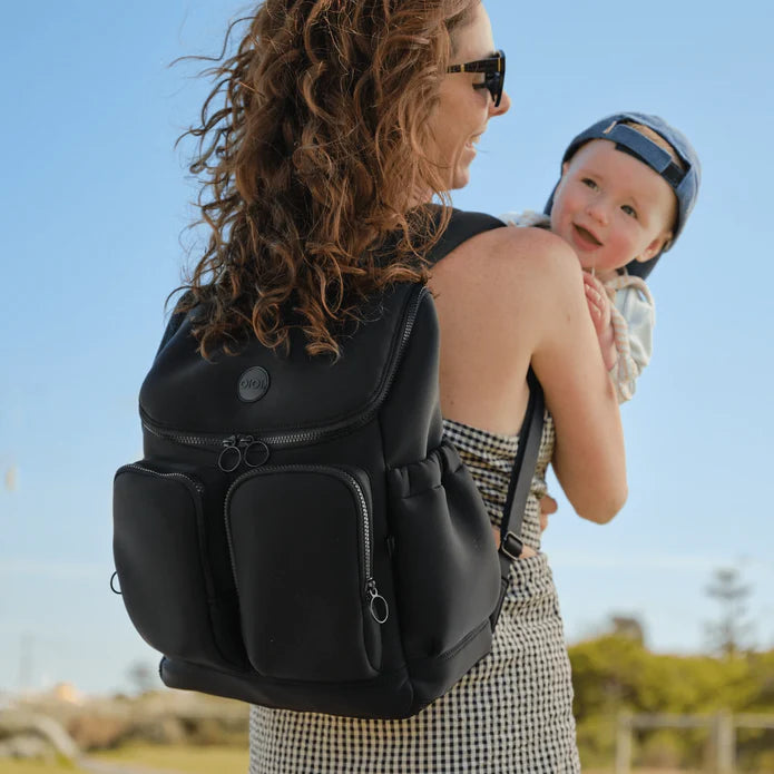 OiOi Nappy Backpack - Black Neo