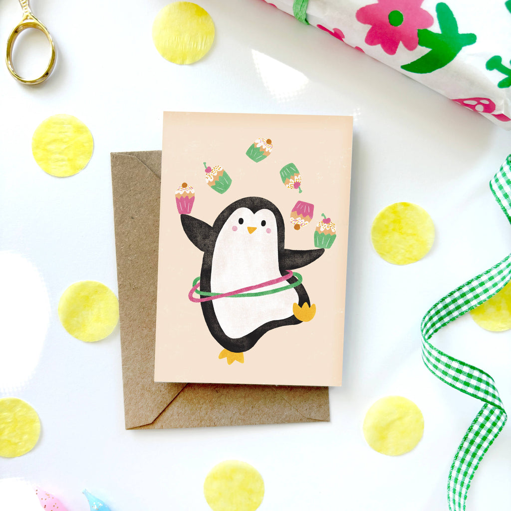 Penguin Mini Birthday Card