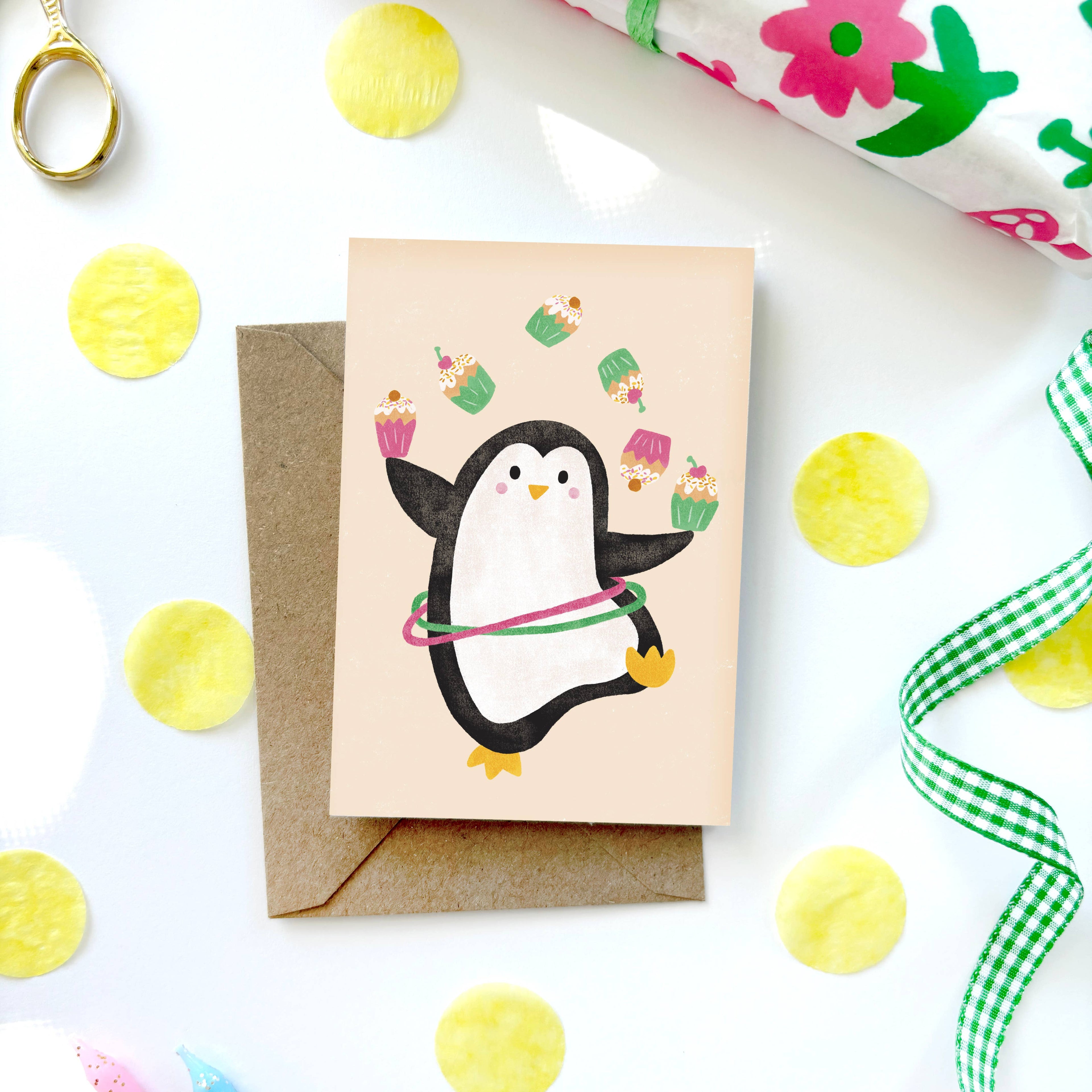 Penguin Mini Birthday Card