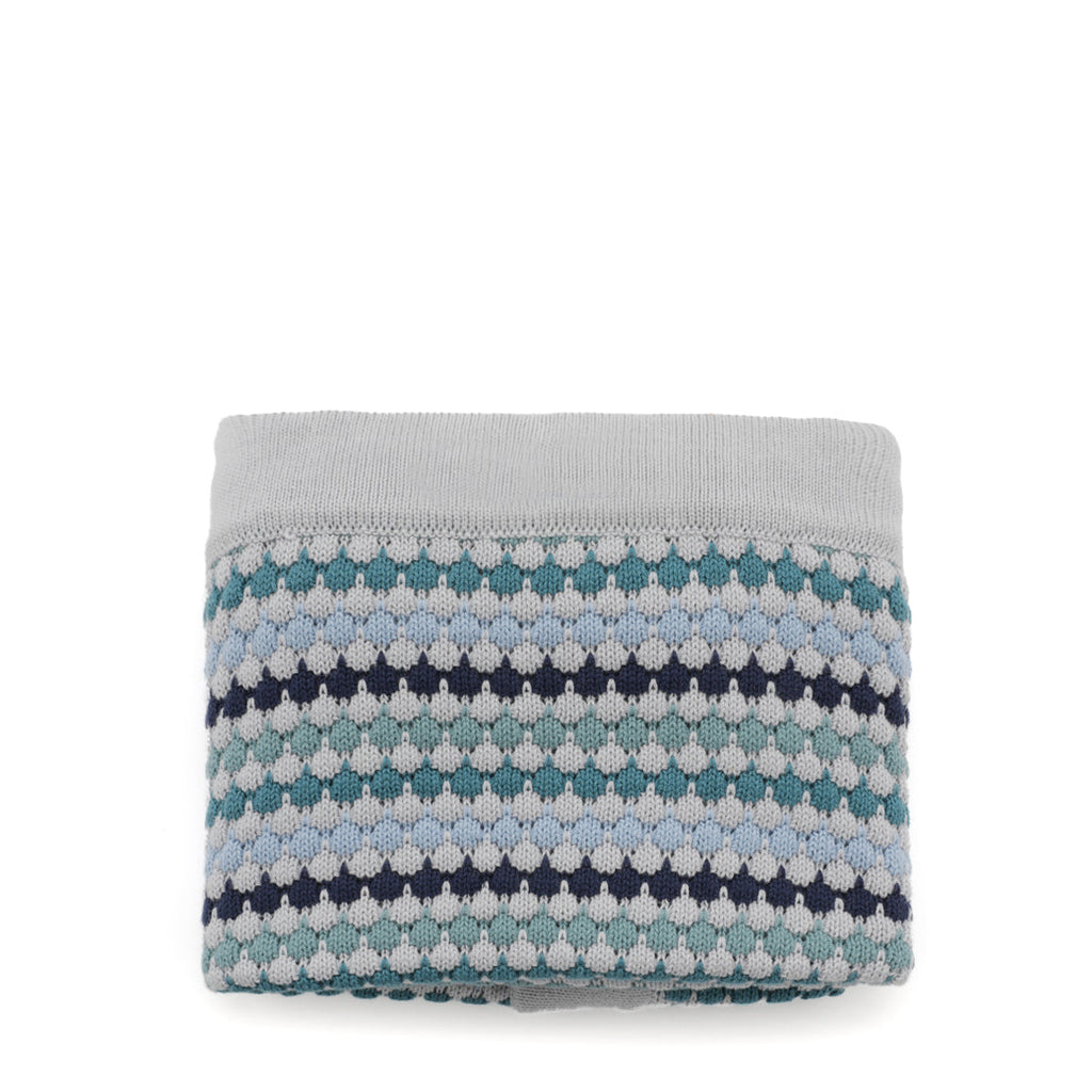 Nana Huchy Confetti Stripe Baby Blanket - Blue