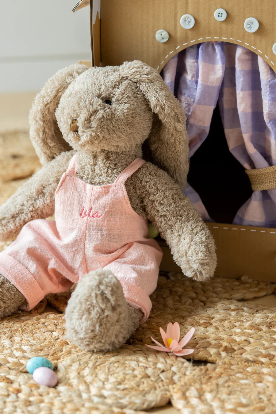Personalised Mr Honey Bunny - Baby Pink