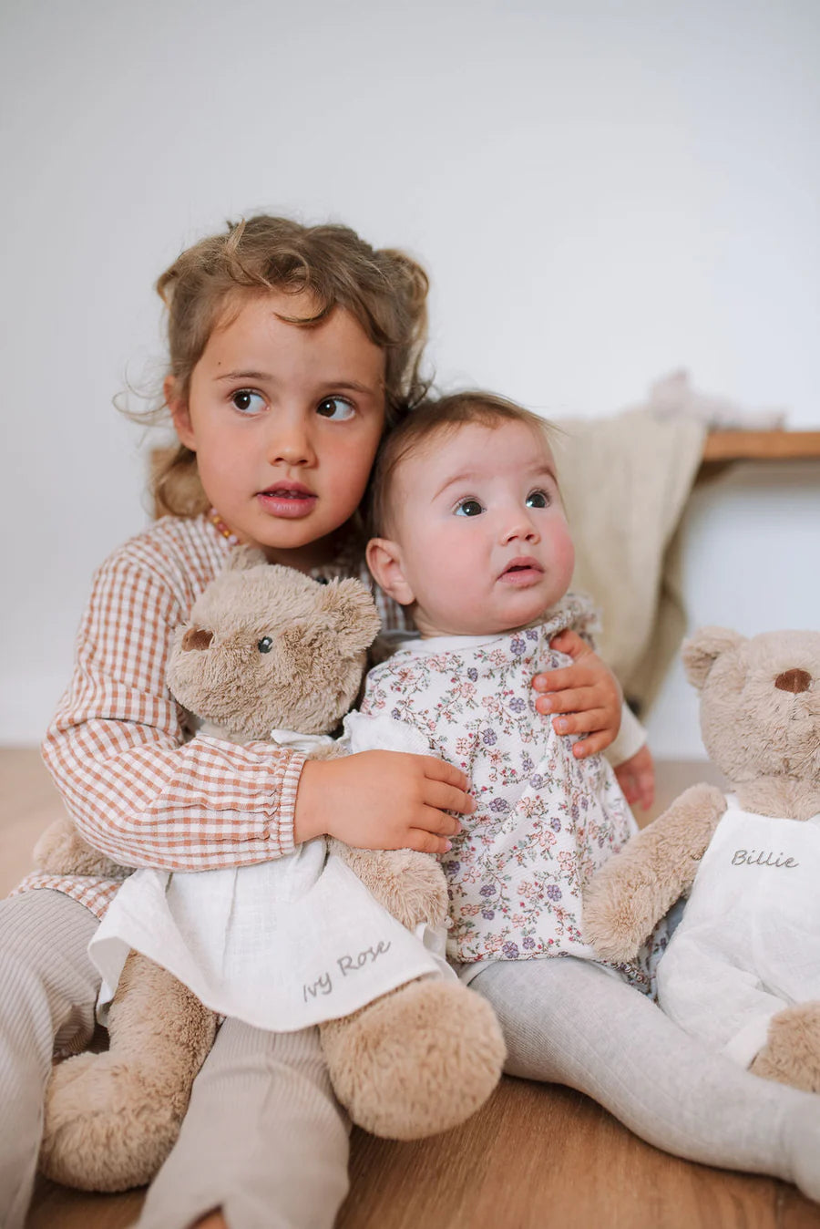 Personalised Honey Bear Overalls - White