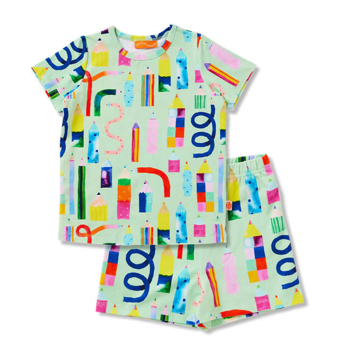Halcyon Nights Scribble Squad PJ Set