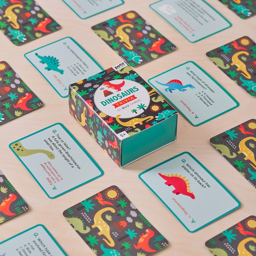 Petit Collage Trivia Cards - Dinosaurs