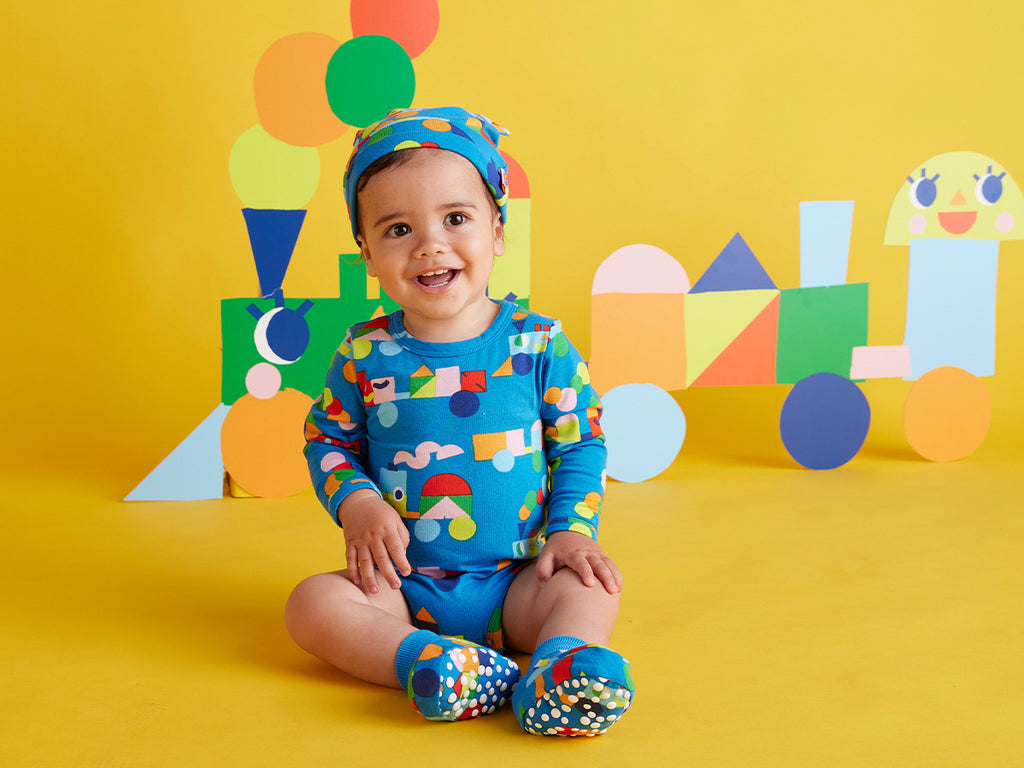 Long Sleeve Bodysuit - Rainbow Express