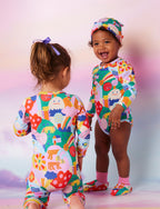 Long Sleeve Bodysuit - Rainbow Valley