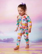 Long Sleeve Zipsuitsuit - Rainbow Valley