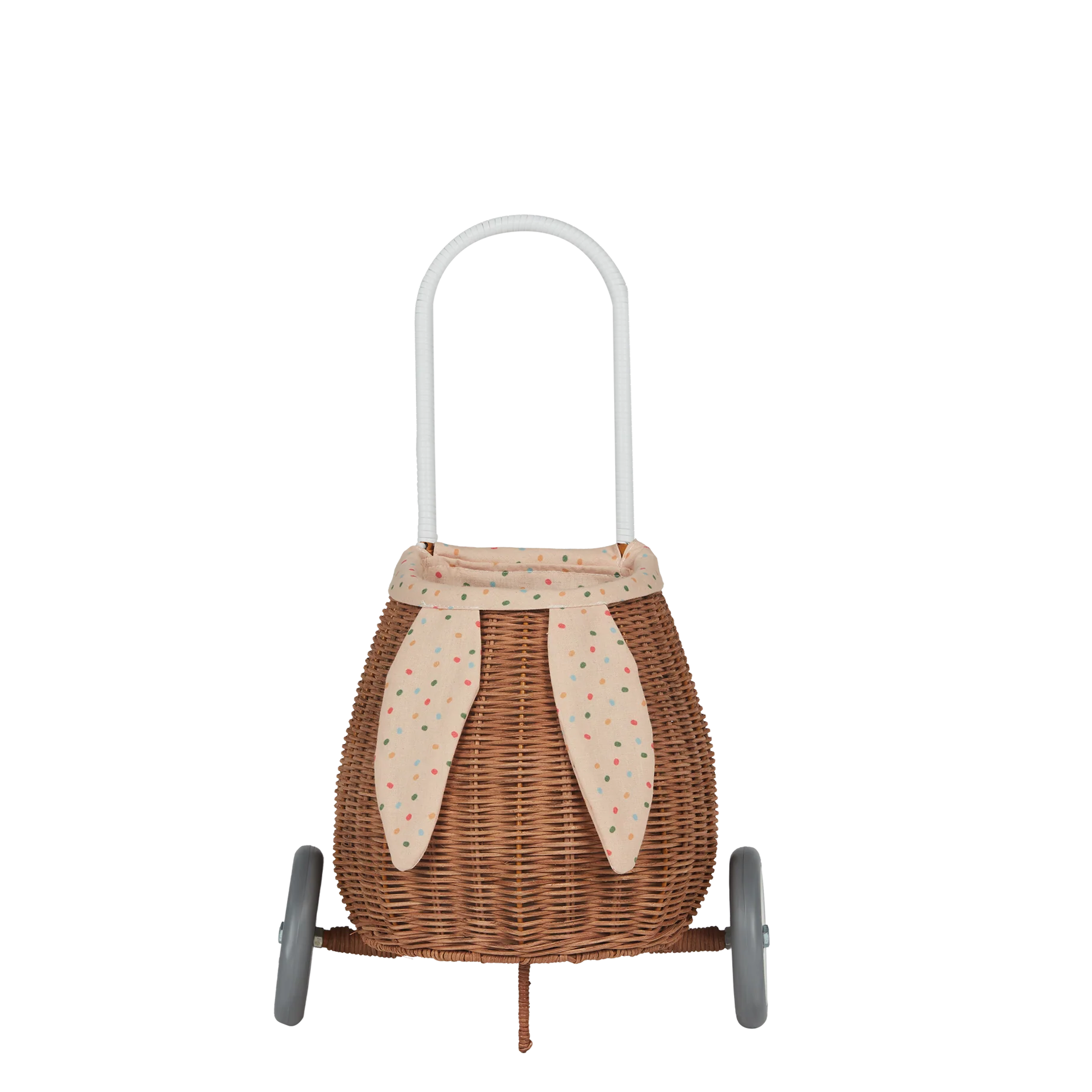 Rattan Bunny Luggy with Lining - Gumdrop