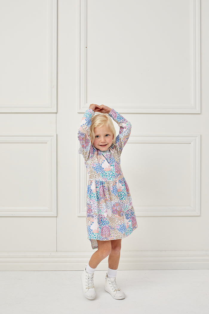Milky Hi Lo Dress - Patchwork