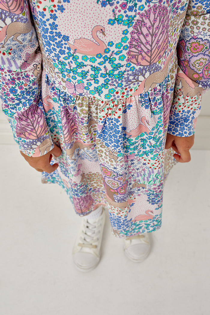 Milky Hi Lo Dress - Patchwork
