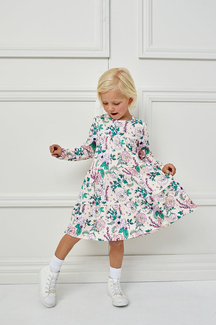 Milky Tiered Dress - Whimsical