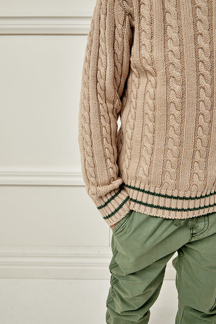 Milky Cable Knit Jumper - True Natural