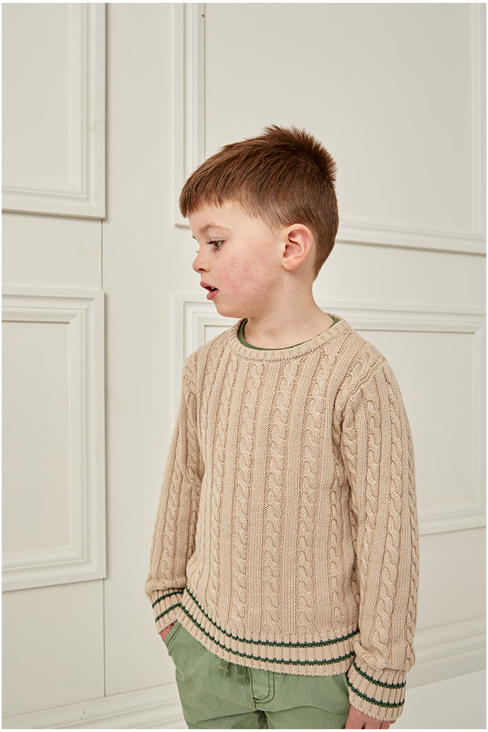 Milky Cable Knit Jumper - True Natural