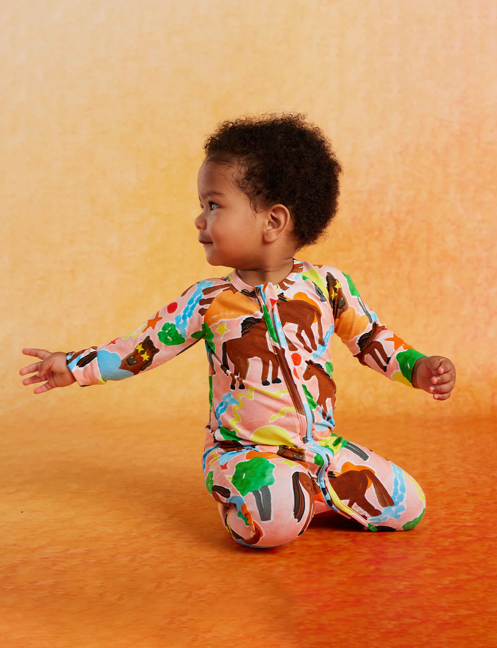 Halcyon Nights Giddy Up Long Sleeve Romper