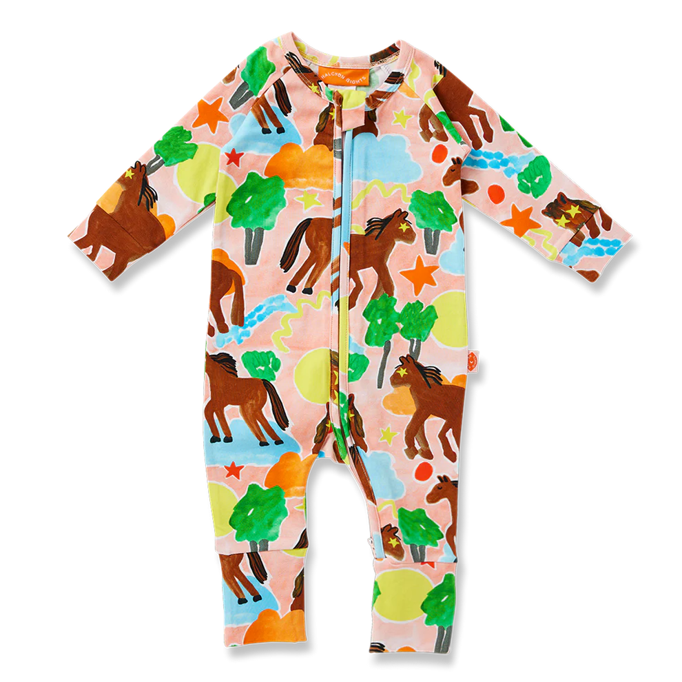 Halcyon Nights Giddy Up Long Sleeve Romper