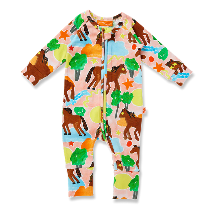 Halcyon Nights Giddy Up Long Sleeve Romper