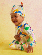 Happy Herd Long Sleeve Romper