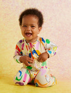 Happy Herd Long Sleeve Romper