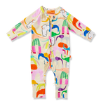 Happy Herd Long Sleeve Romper