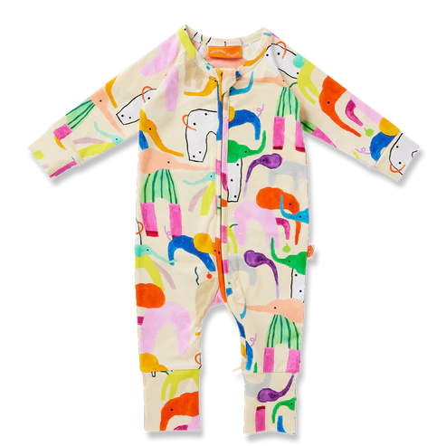 Halcyon Nights Happy Herd Long Sleeve Romper