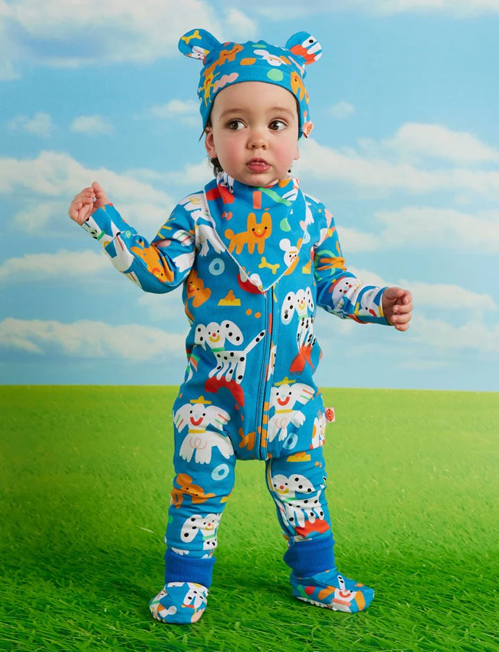 Halcyon Nights Puppy Park Long Sleeve Romper