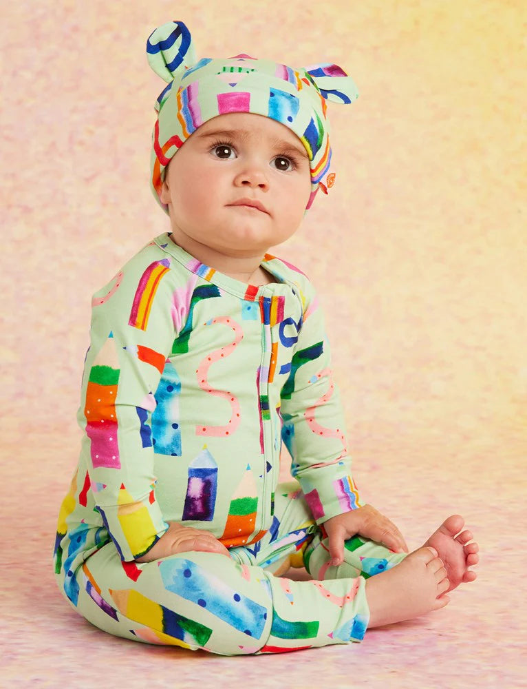 Halcyon Nights Scribble Squad Long Sleeve Romper