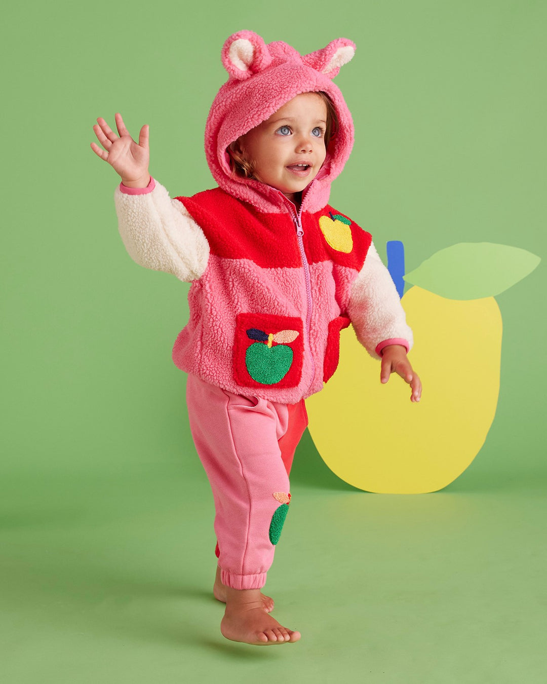 Halcyon Nights Sherpa Jacket - A Is For Apple Baby