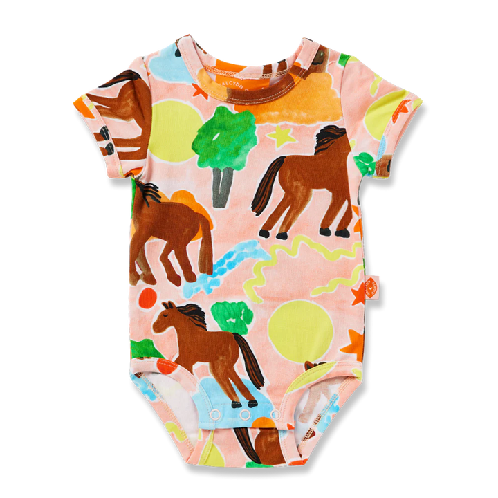 Halcyon Nights Giddy Up Short sleeve Bodysuit