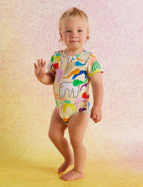 Halcyon Nights Happy Herd Short sleeve Bodysuit