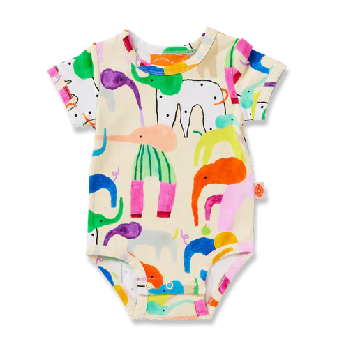 Halcyon Nights Happy Herd Short sleeve Bodysuit