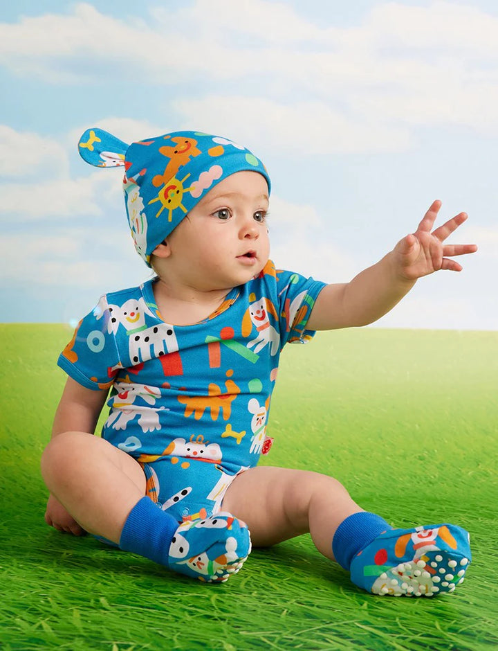 Halcyon Nights Puppy Park Short sleeve Bodysuit