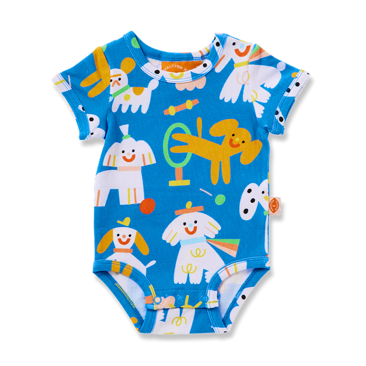 Halcyon Nights Puppy Park Short sleeve Bodysuit