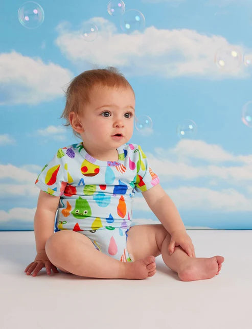 Halcyon Nights Sun Shower Short Sleeve Bodysuit