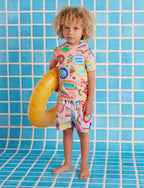 Kids Board Shorts Fancy Fins