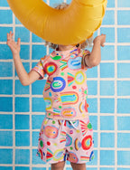 Kids Board Shorts Fancy Fins