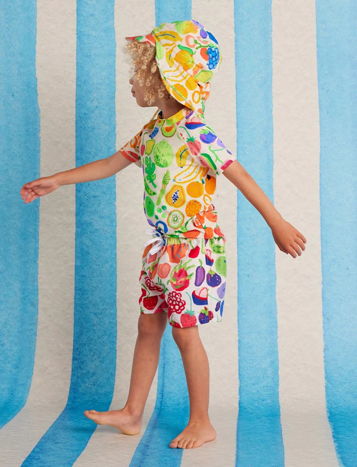 Halcyon Nights Short Sleeve Rash Vest Eat The Rainbow