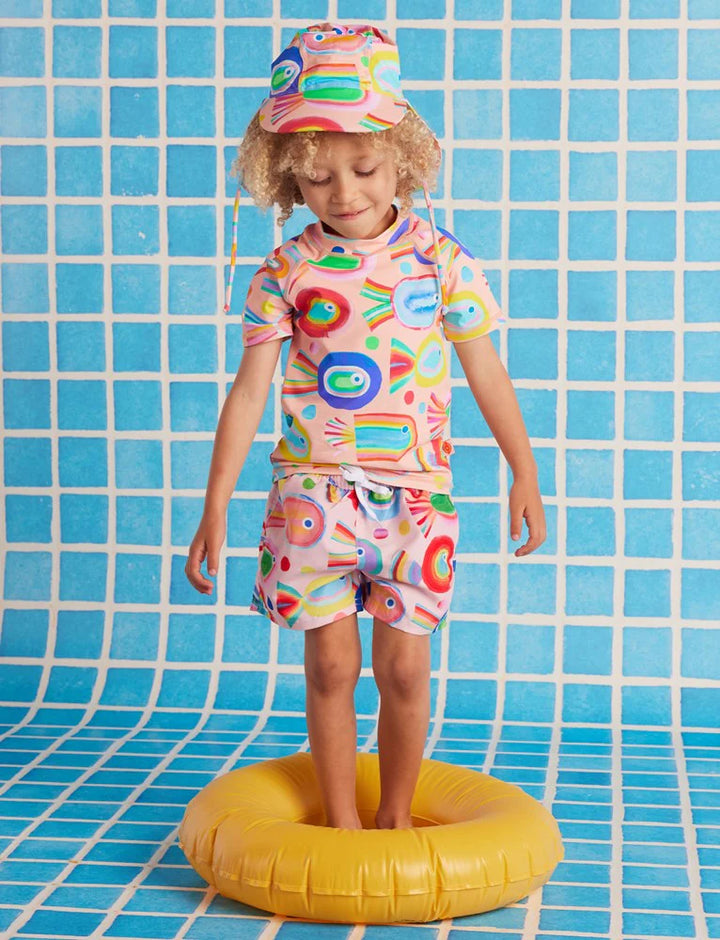 Halcyon Nights Short Sleeve Rash Vest Fancy Fins