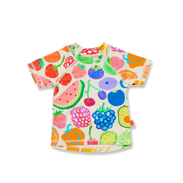 Halcyon Nights Short Sleeve Rash Vest Eat The Rainbow